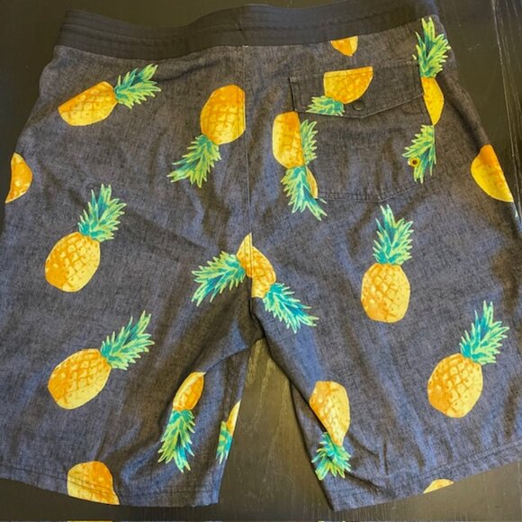 Old Navy "California" pineapple swim trunks - Picture 2 of 3